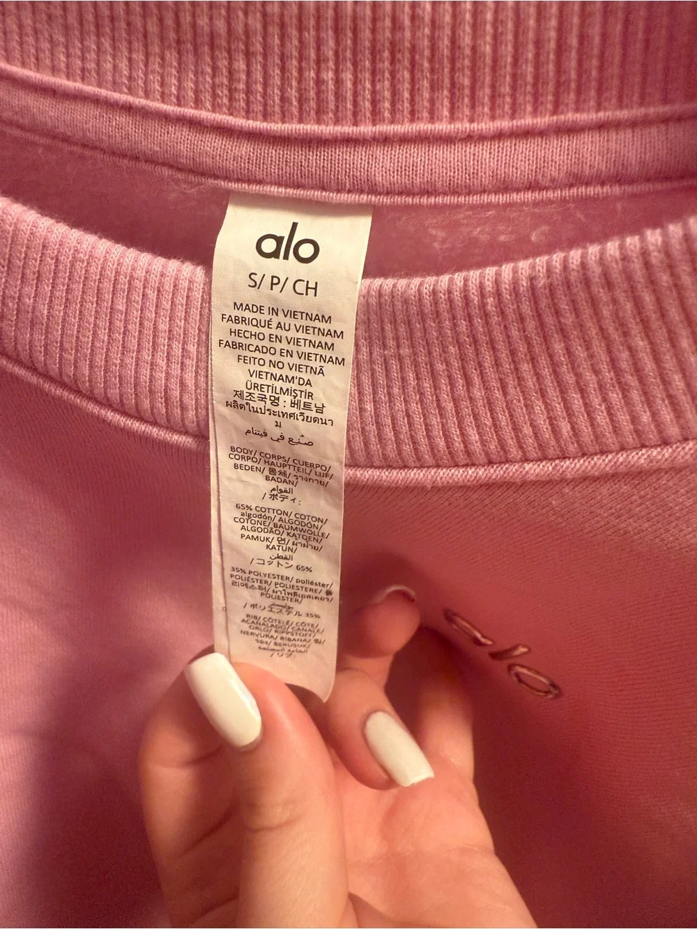 Alo Cropped Sweatshirt & Skort Set in Candy Heart Pink